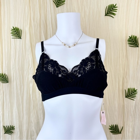 Free People Other - Free People HAH Noir Lounge Lace Bralette Size Medium New‎ With Tags